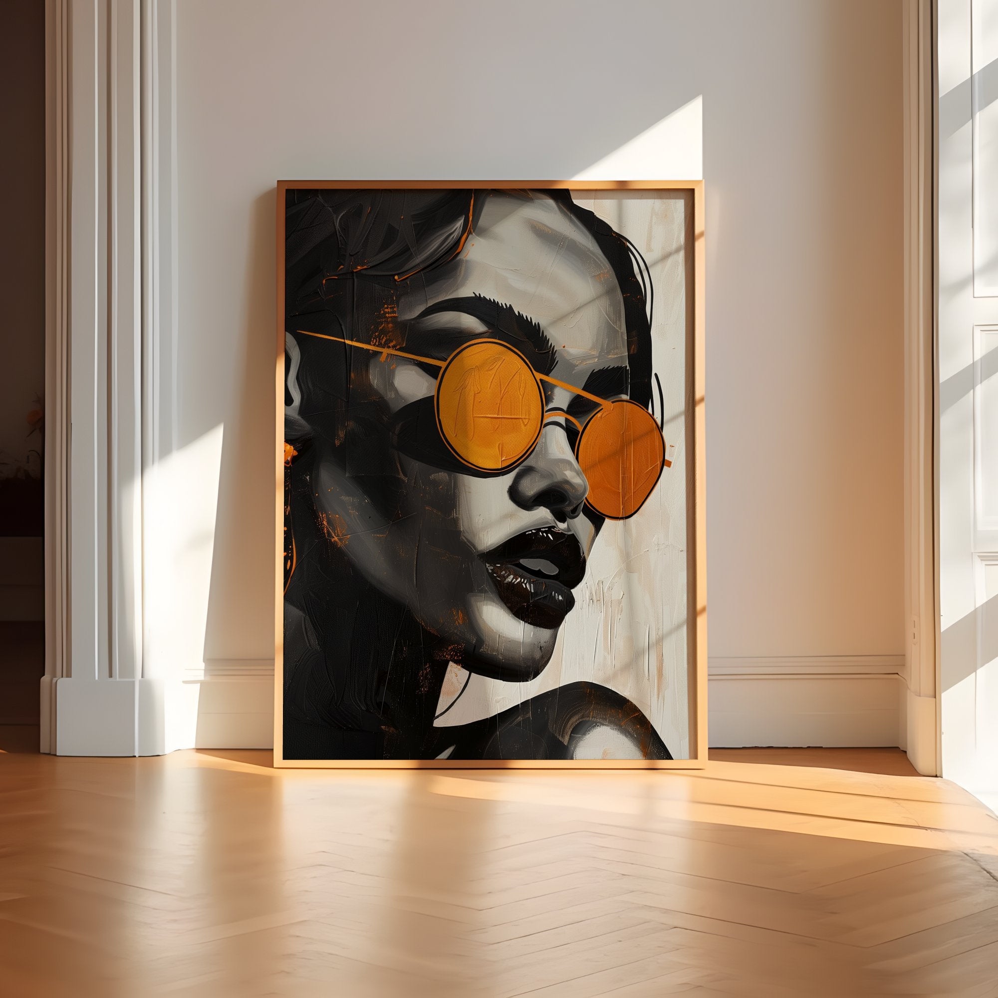 The Earthen Soul: Minimalist Black Woman Art | Modern Boho & Cultural Wall Decor
