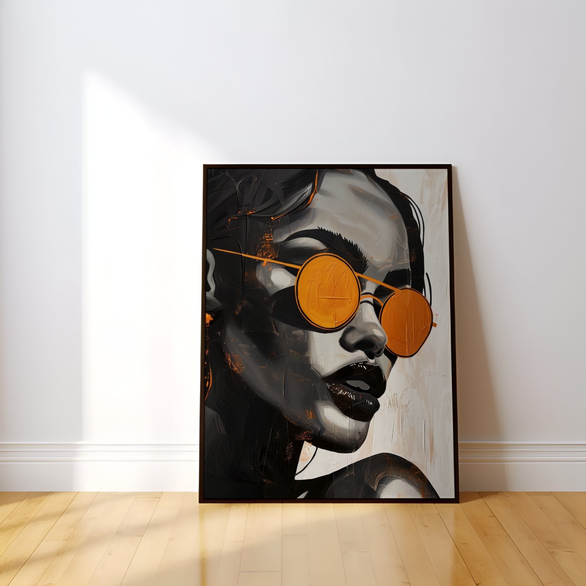 The Earthen Soul: Minimalist Black Woman Art | Modern Boho & Cultural Wall Decor