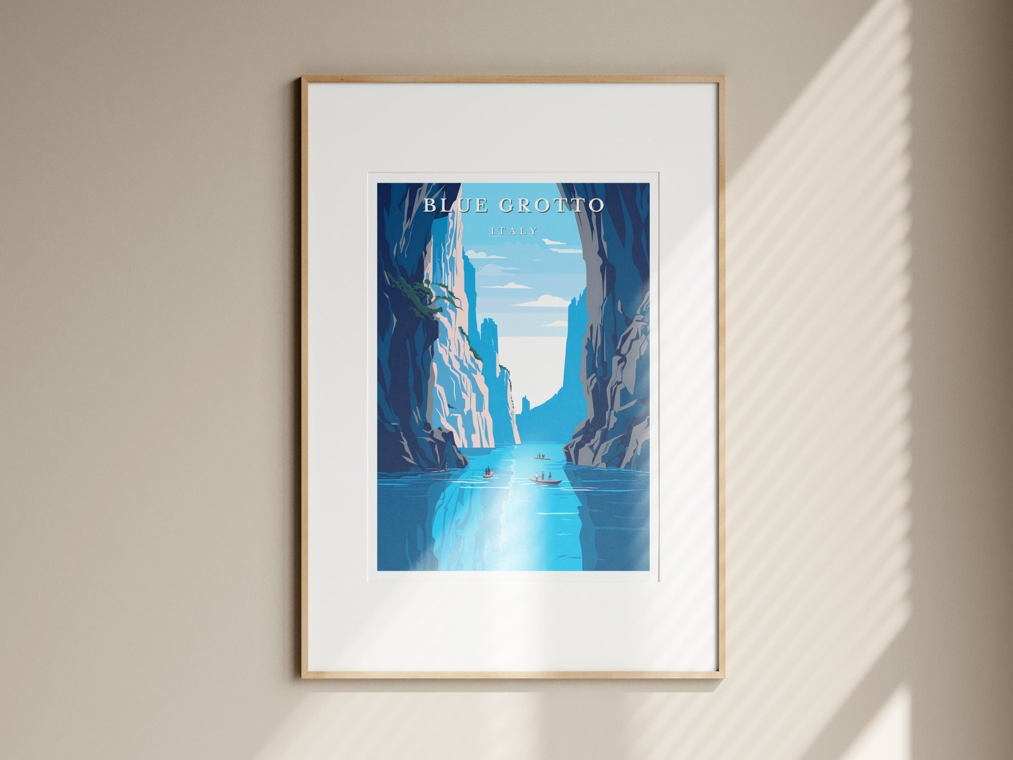 Blue Grotto Italy Travel Wall Art