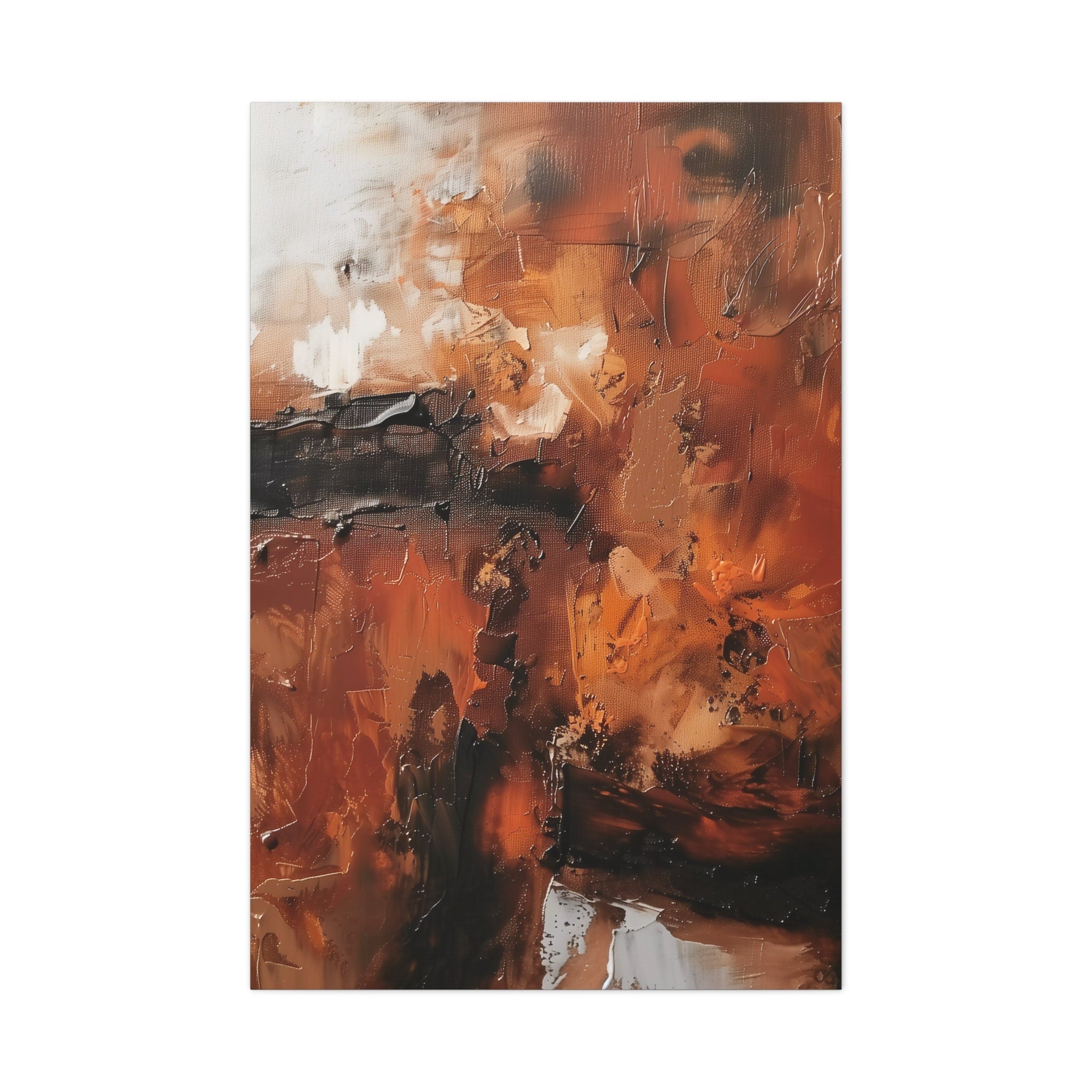 Original Rust & Auburn Abstract Interactive Wall Art