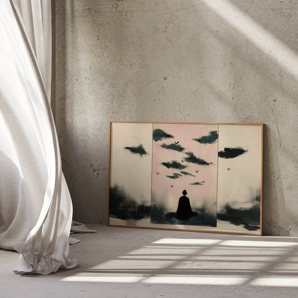 Japanese Minimalist Elegant Eastern Aesthetic Interactive Wall Art