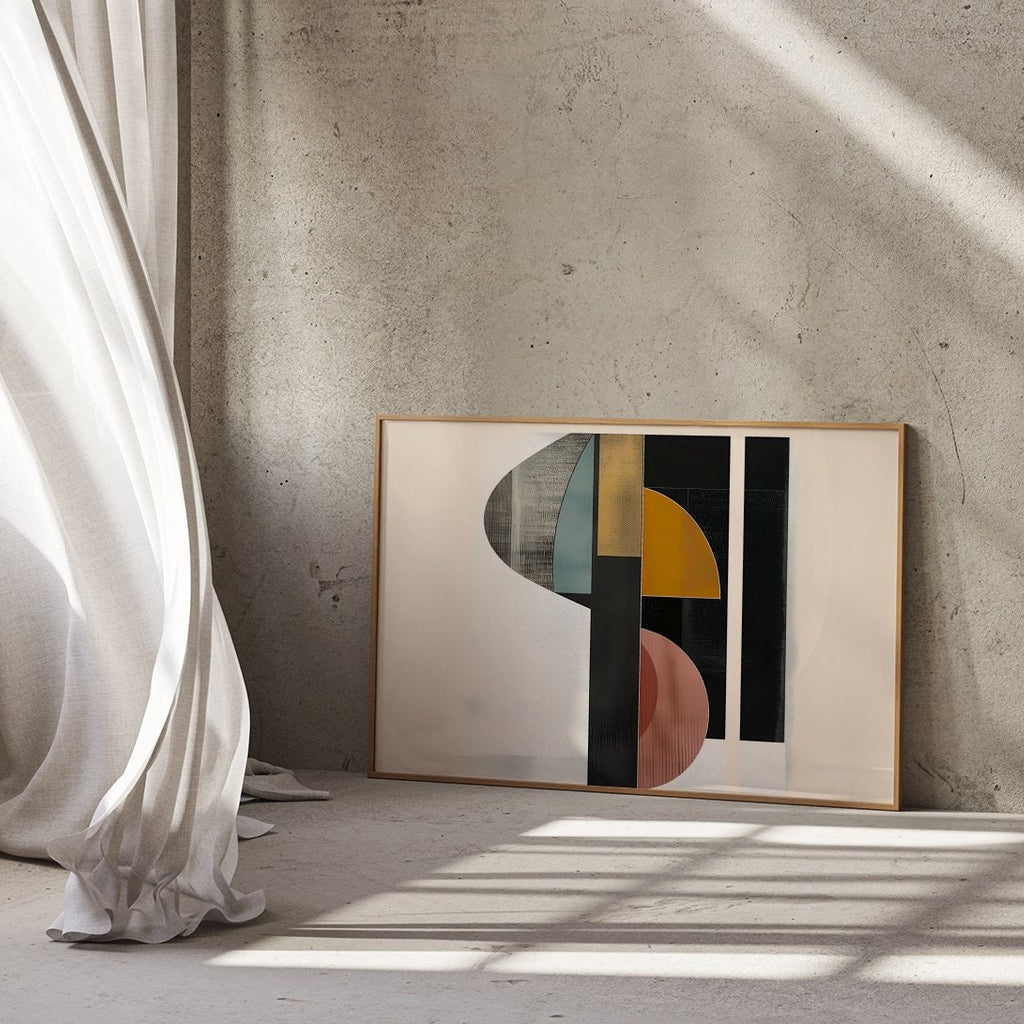 Abstract Shapes Mid-Century Modern Interactive Wall Art