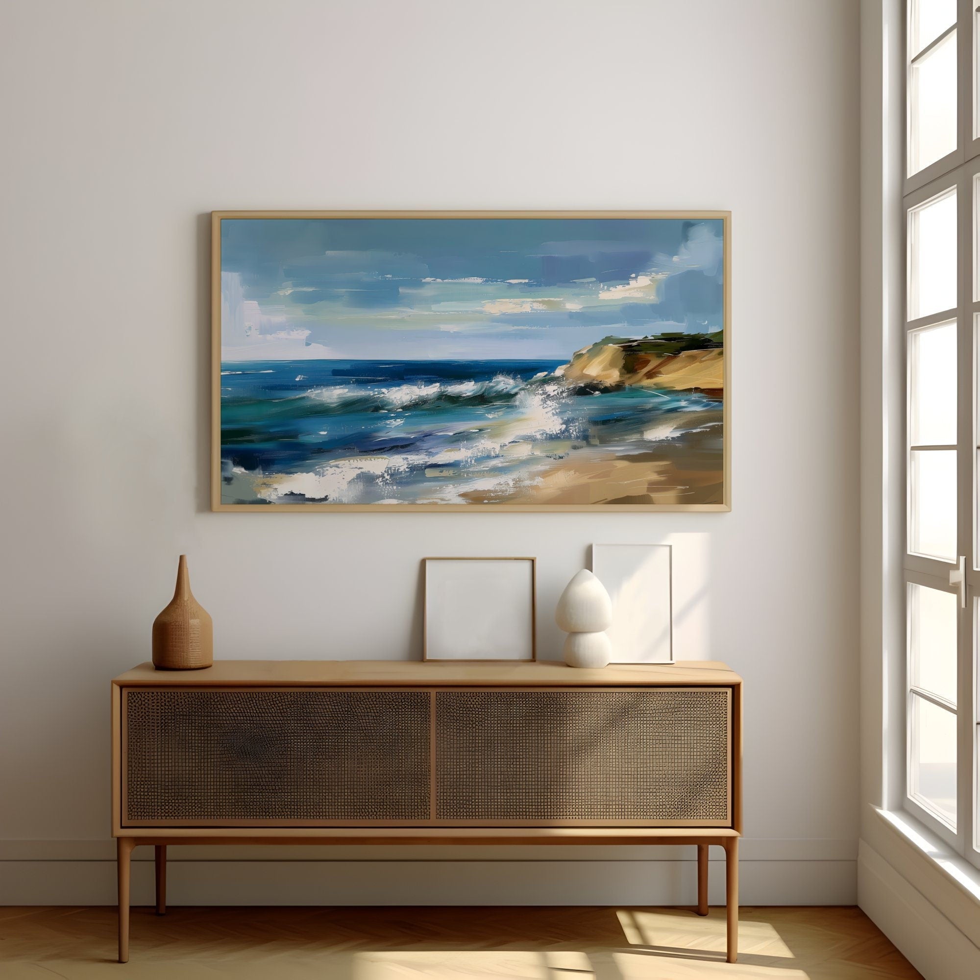 The Atlantic Soul: Modern East Coast Ocean View | Serene & Calming Seascape Art