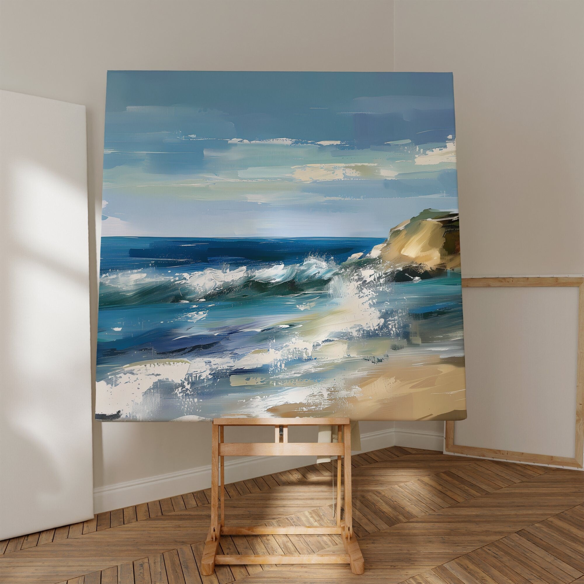 East Coast Ocean View Serene Seascape Interactive Wall Art