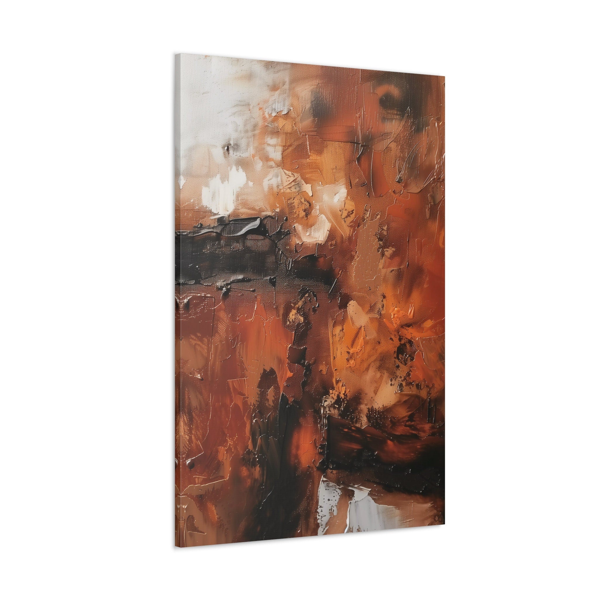 Original Rust & Auburn Abstract Interactive Wall Art