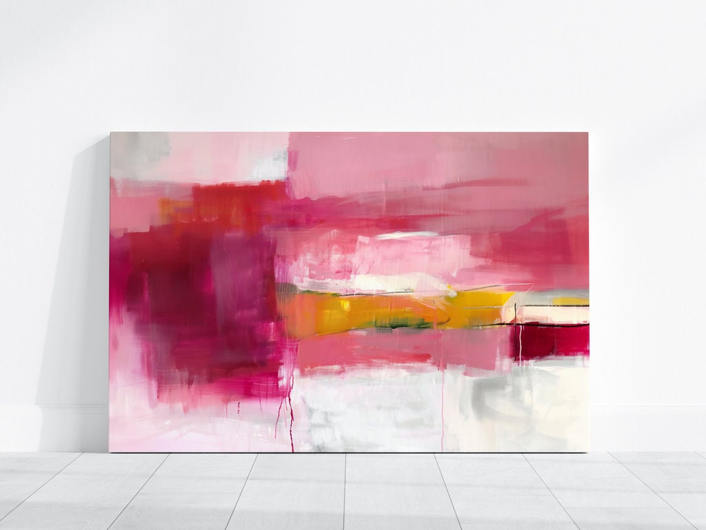 Dynamic Color Interplay Vibrant Abstract Pain Bold Brushstrokes Interactive Wall Art