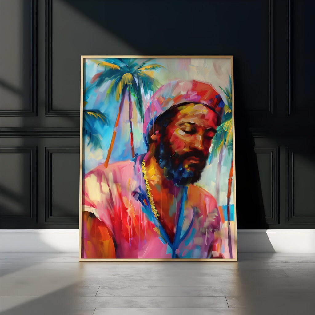 Beaming Expression Tropical Paradise Interactive Wall Art