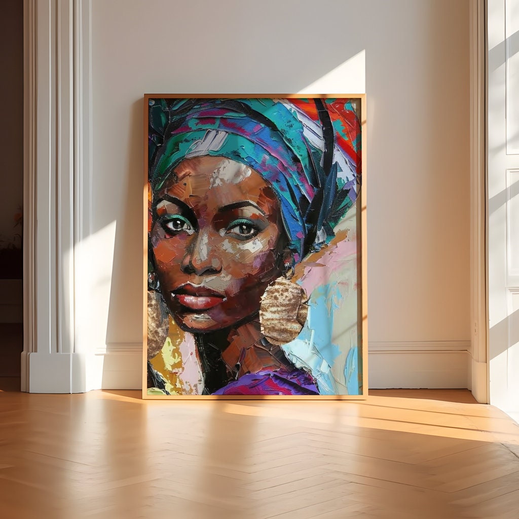 The Sisterhood: Vibrant African Women Portrait | Colorful & Elegant Cultural Wall Art
