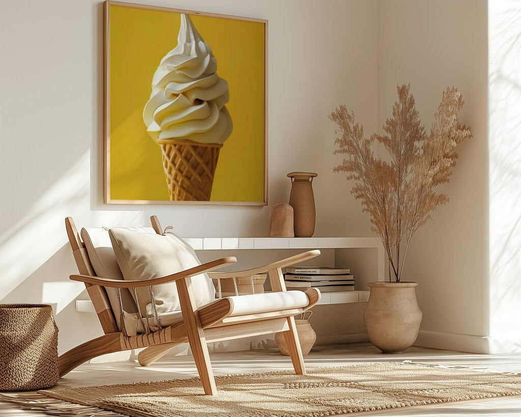 Creamy Delight Ice Cream Interactive Wall Art