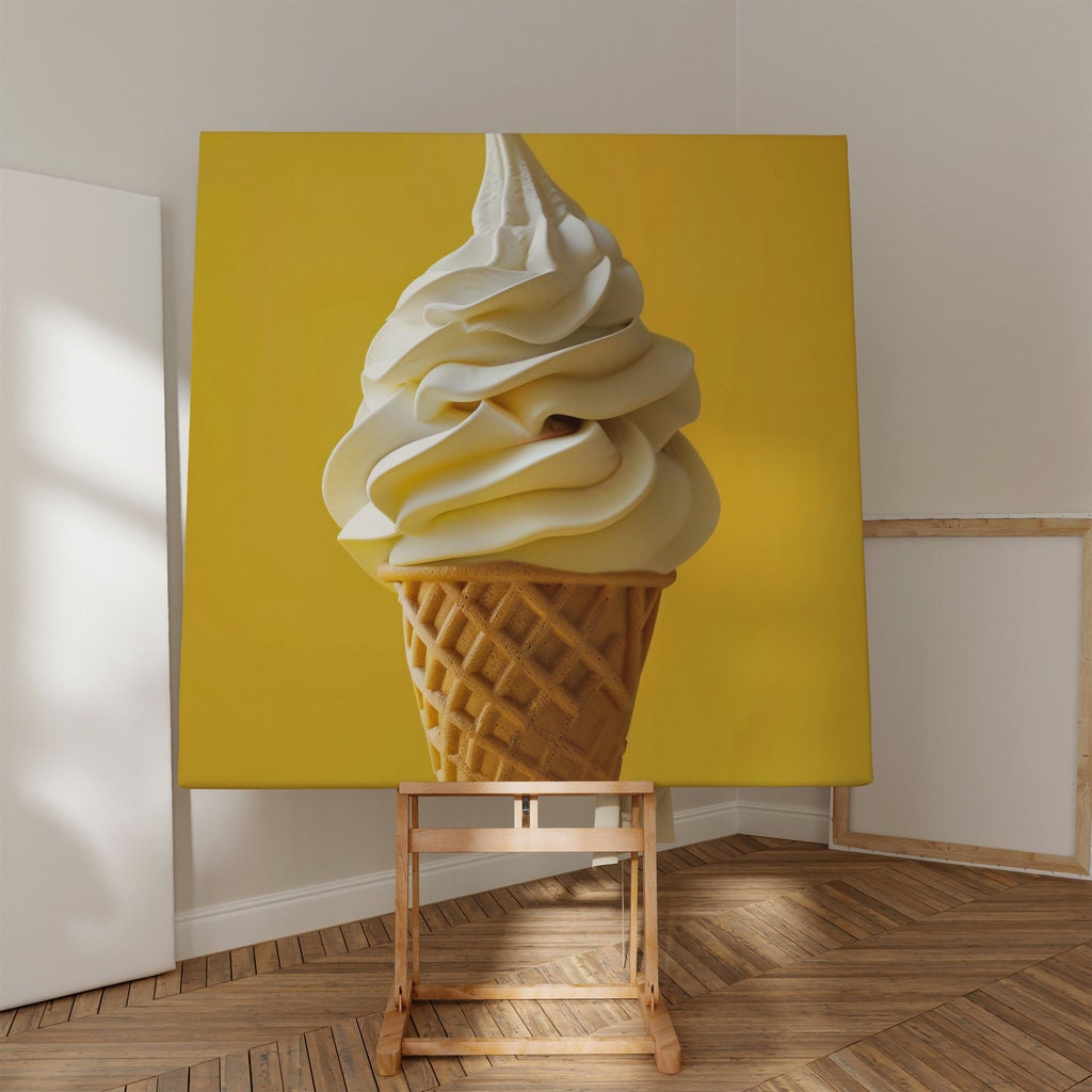 Creamy Delight Ice Cream Interactive Wall Art