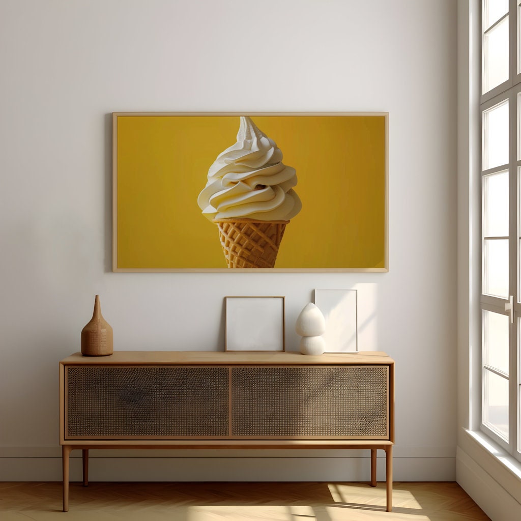 Creamy Delight Ice Cream Interactive Wall Art