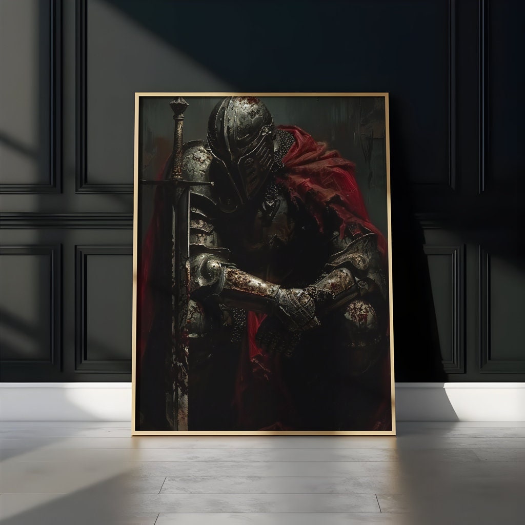 Knight Ready for Battle Interactive Wall Art