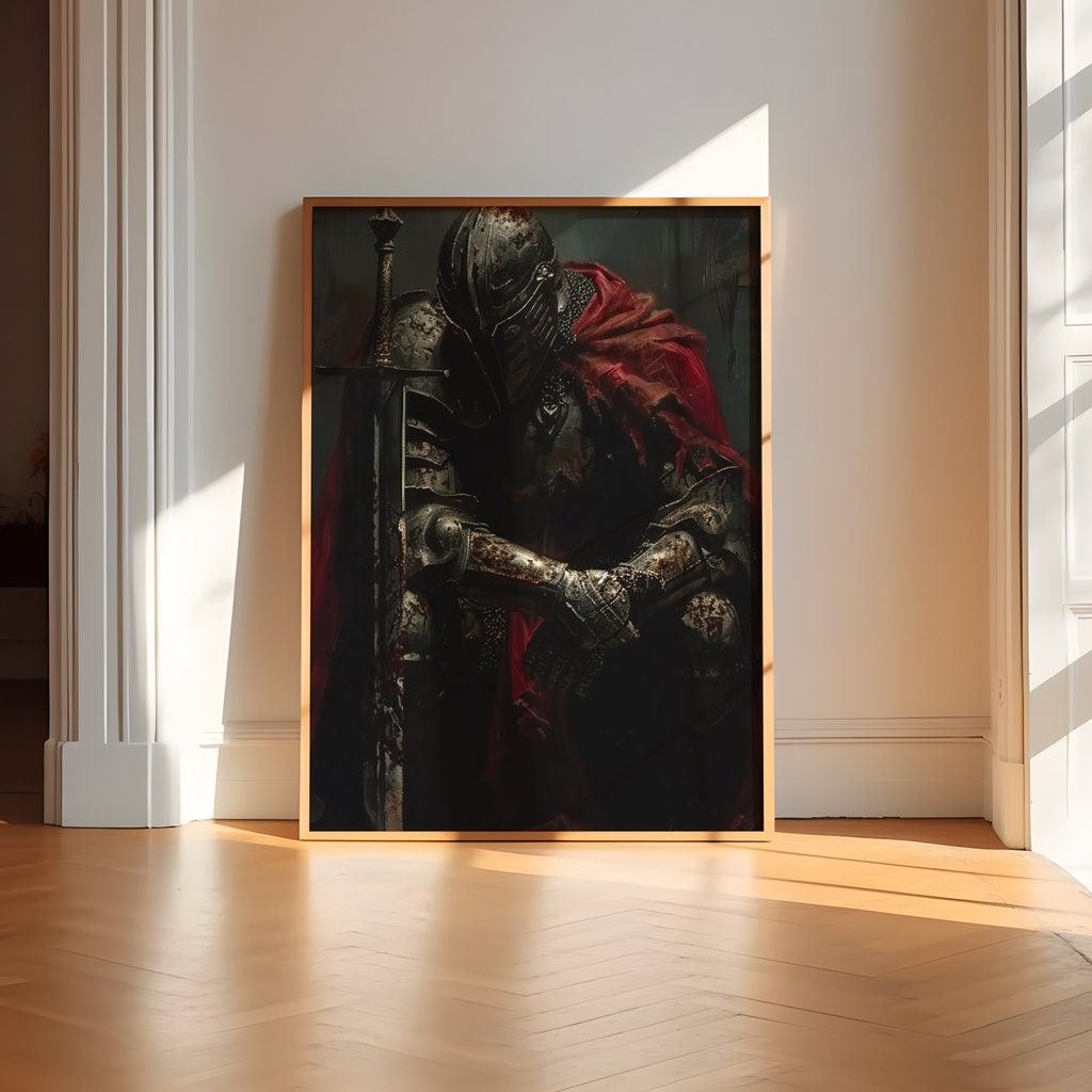 Knight Ready for Battle Interactive Wall Art