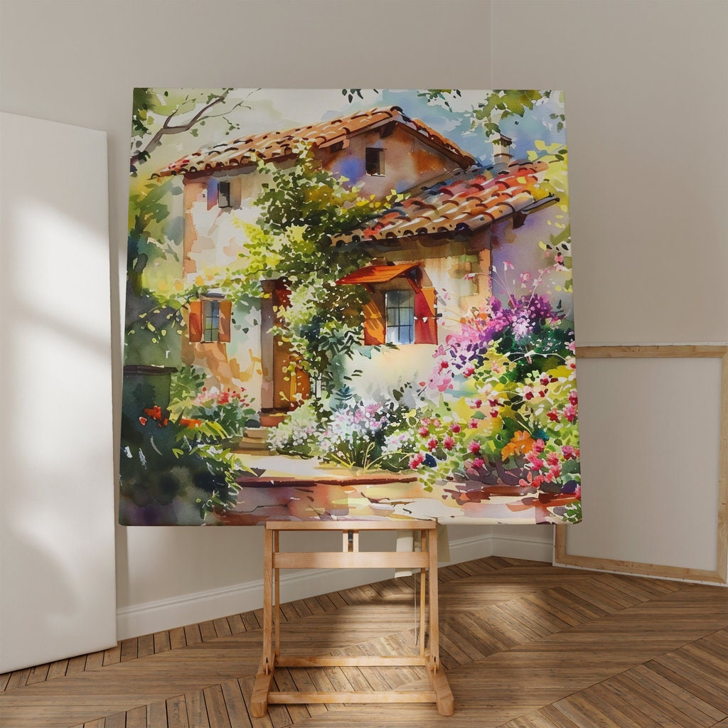 The Good Earth: Rustic Cottage & Lush Garden Art | Serene & Idyllic Farmhouse Decor