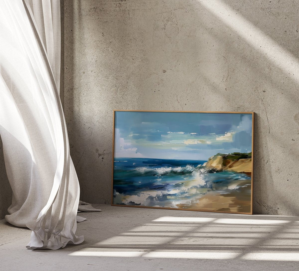 The Atlantic Soul: Modern East Coast Ocean View | Serene & Calming Seascape Art