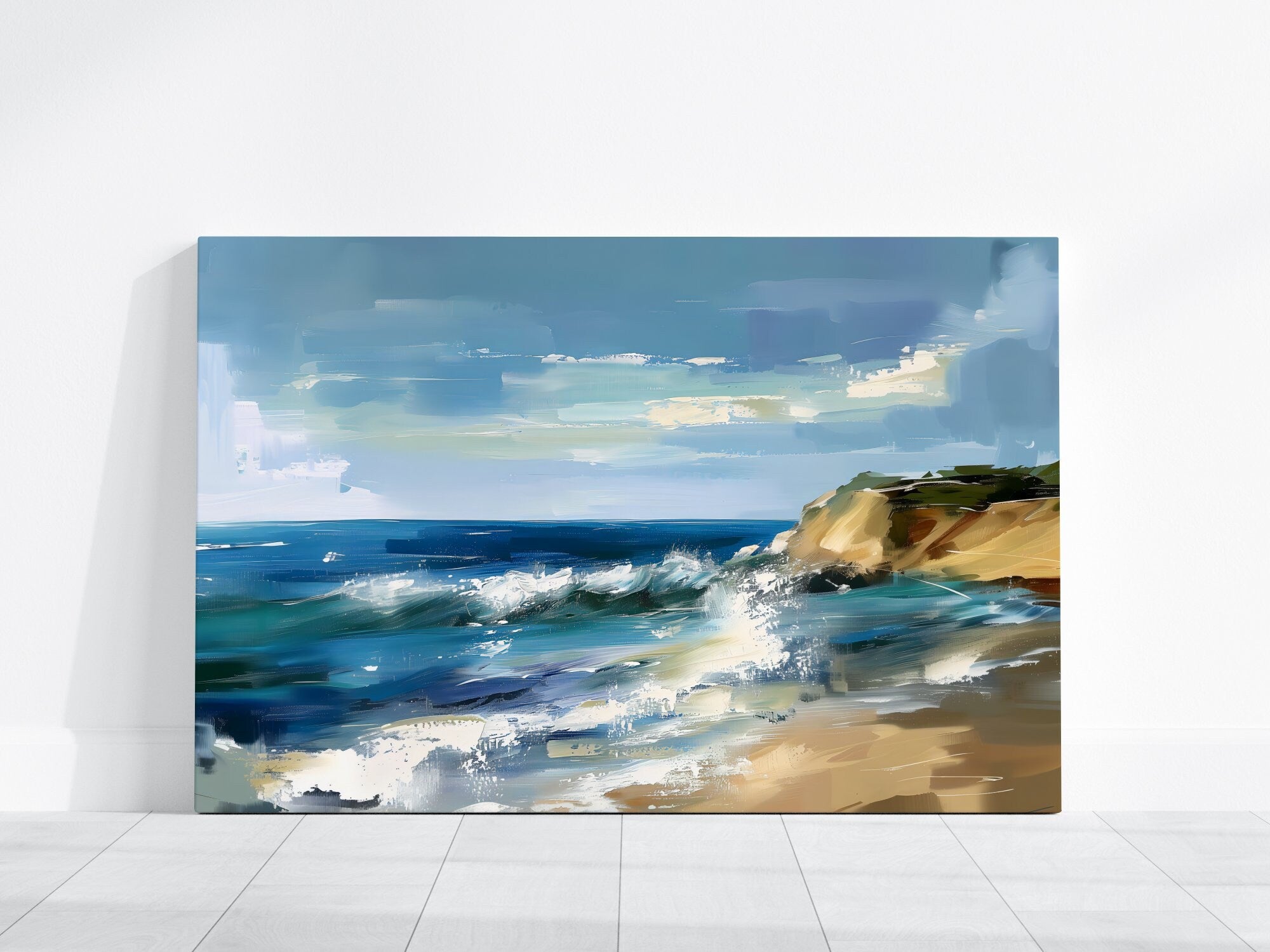 East Coast Ocean View Serene Seascape Interactive Wall Art