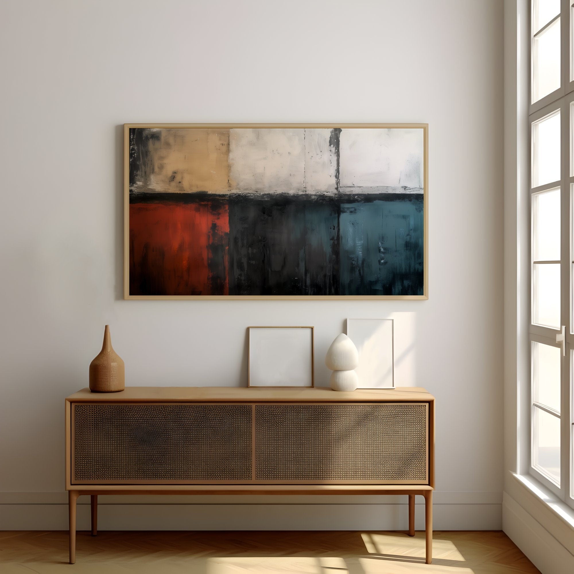 Minimalist Abstract Art Wood Signs Interactive Wall Art