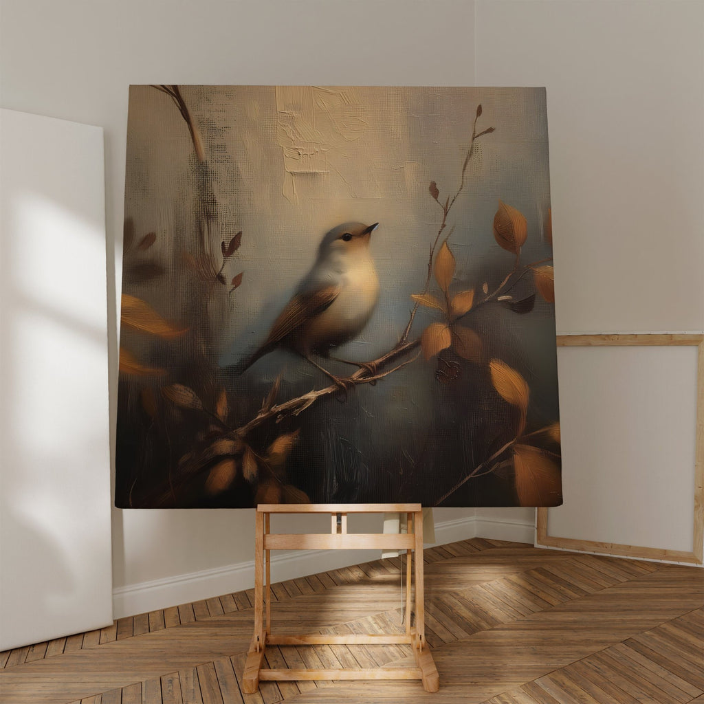 Vintage Bird Dark Academia Nature Aesthetic Interactive Wall Art