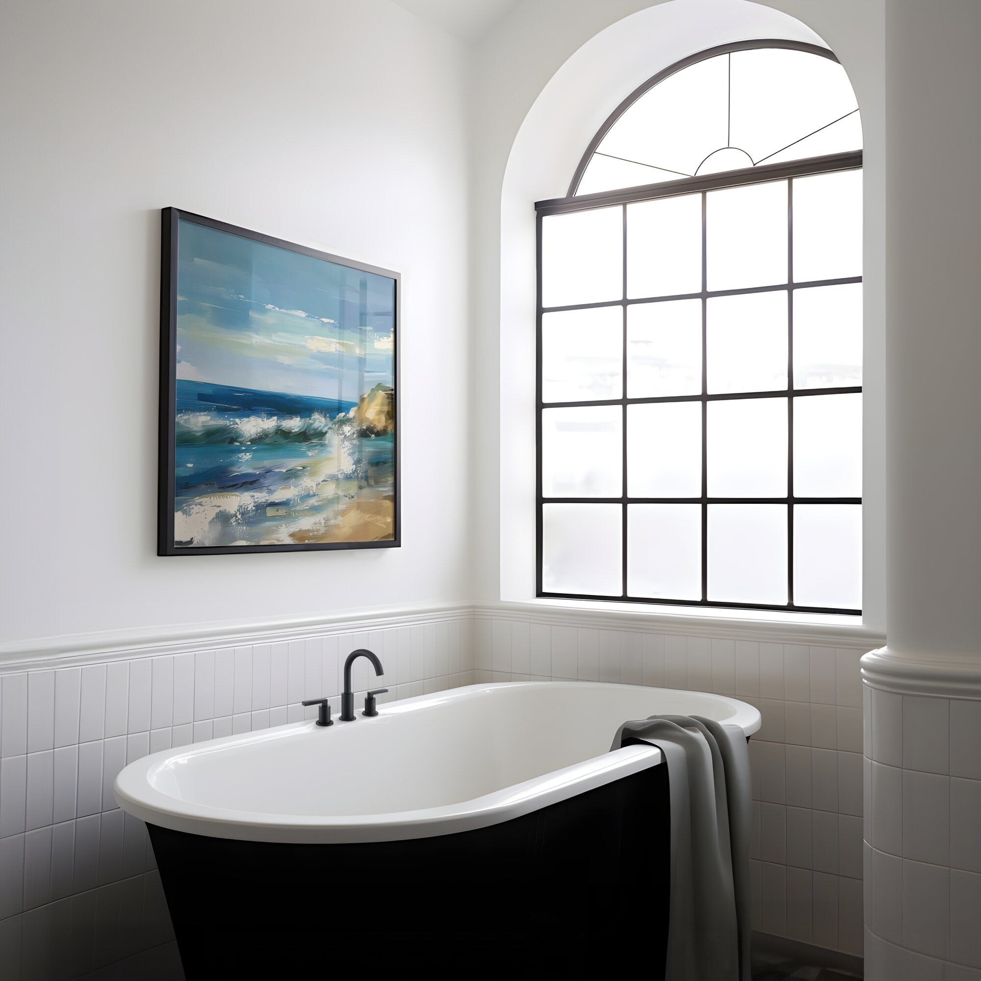 The Atlantic Soul: Modern East Coast Ocean View | Serene & Calming Seascape Art