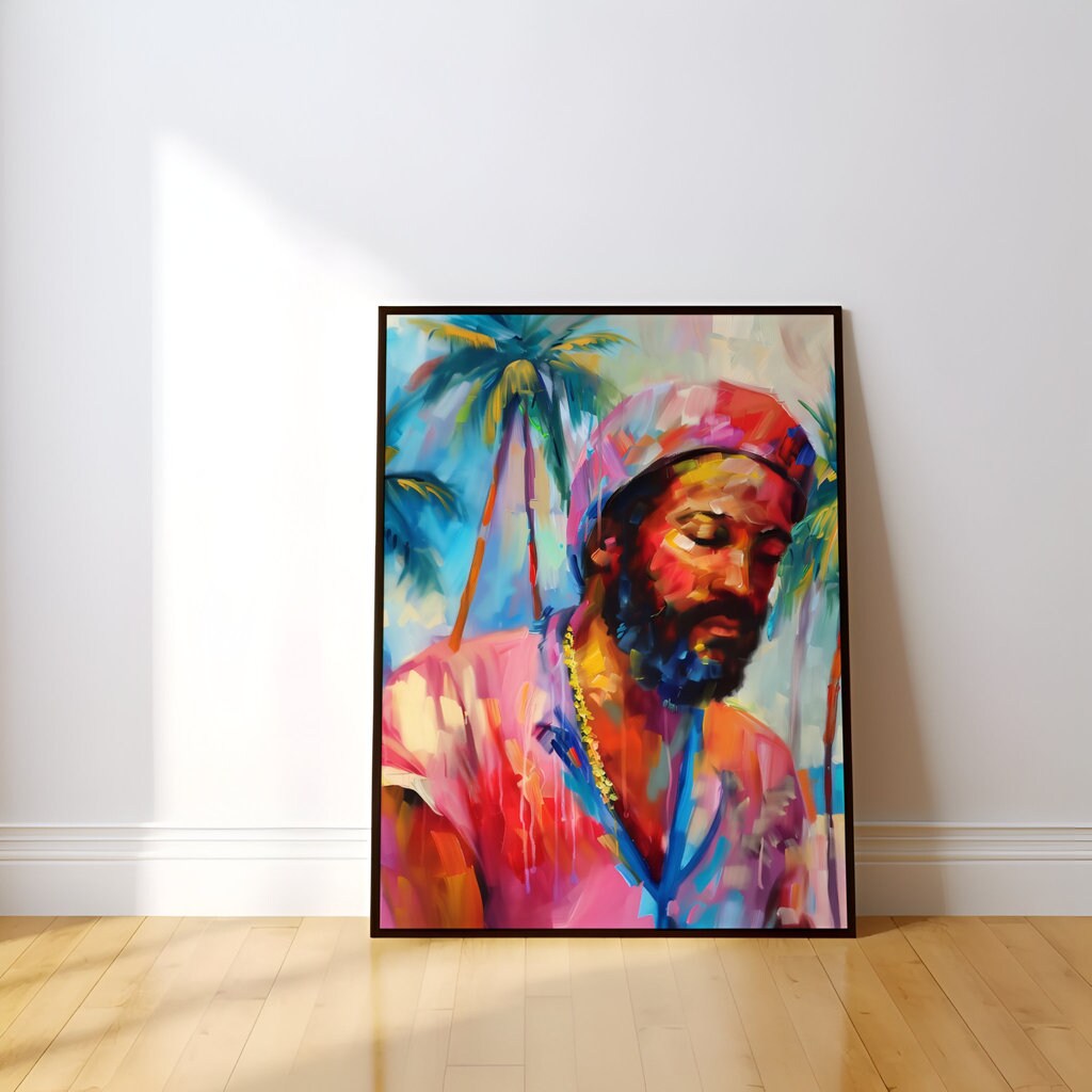 Beaming Expression Tropical Paradise Interactive Wall Art