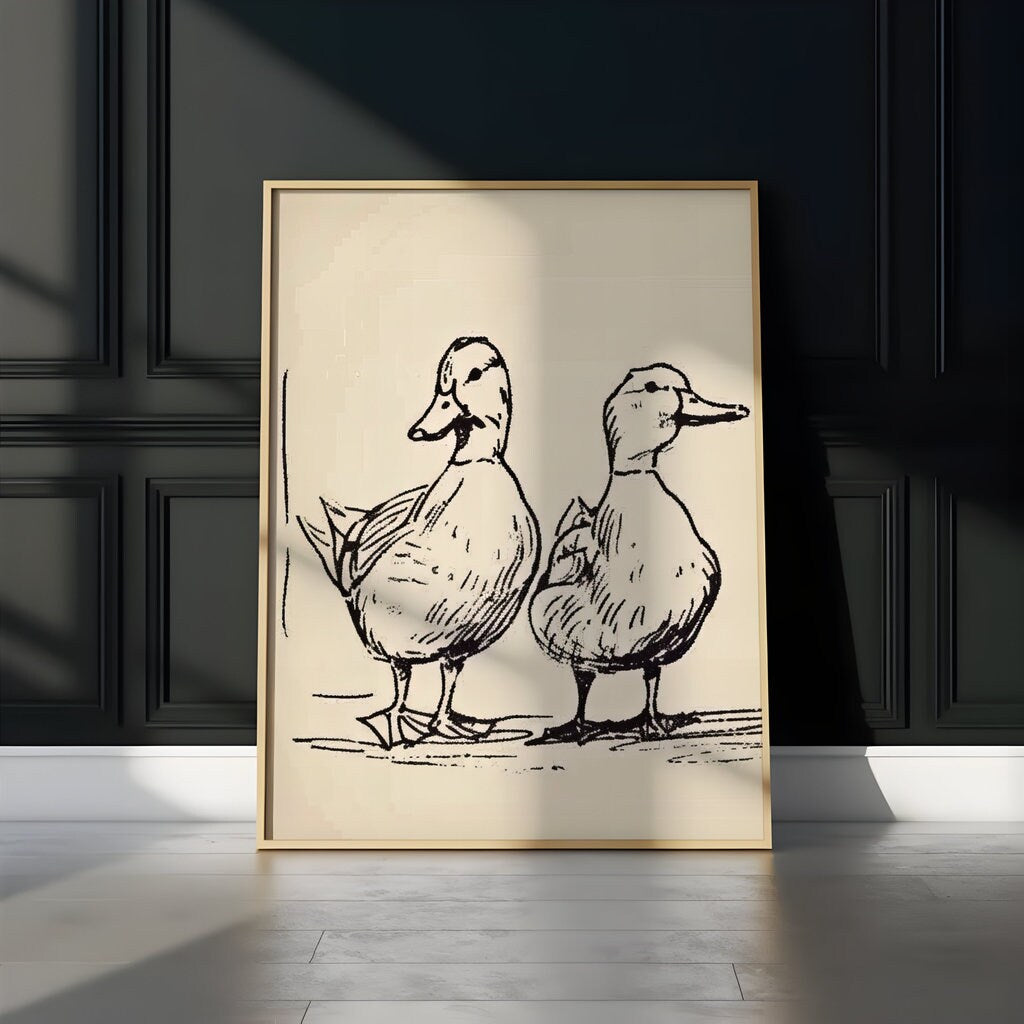 Quaint Quartet Illustrations Interactive Wall Art