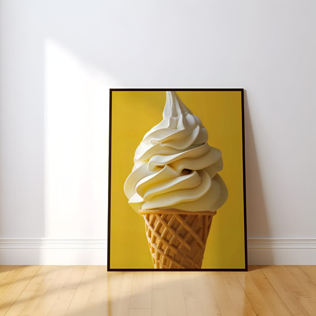 Creamy Delight Ice Cream Interactive Wall Art