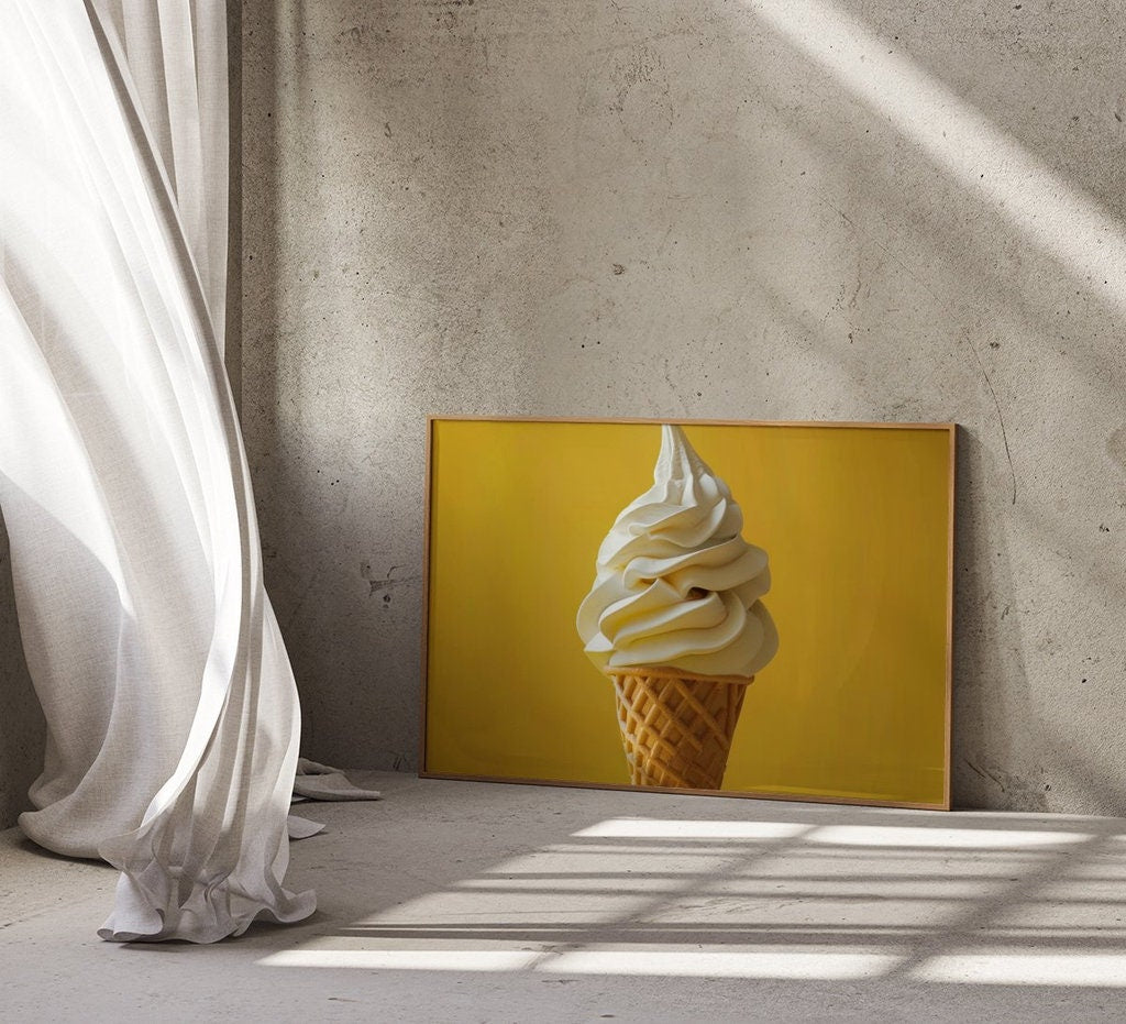 Creamy Delight Ice Cream Interactive Wall Art