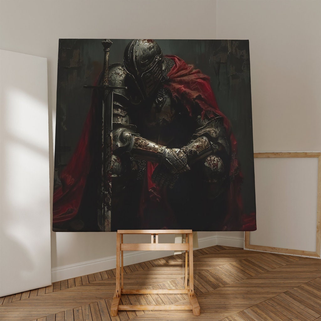 Knight Ready for Battle Interactive Wall Art