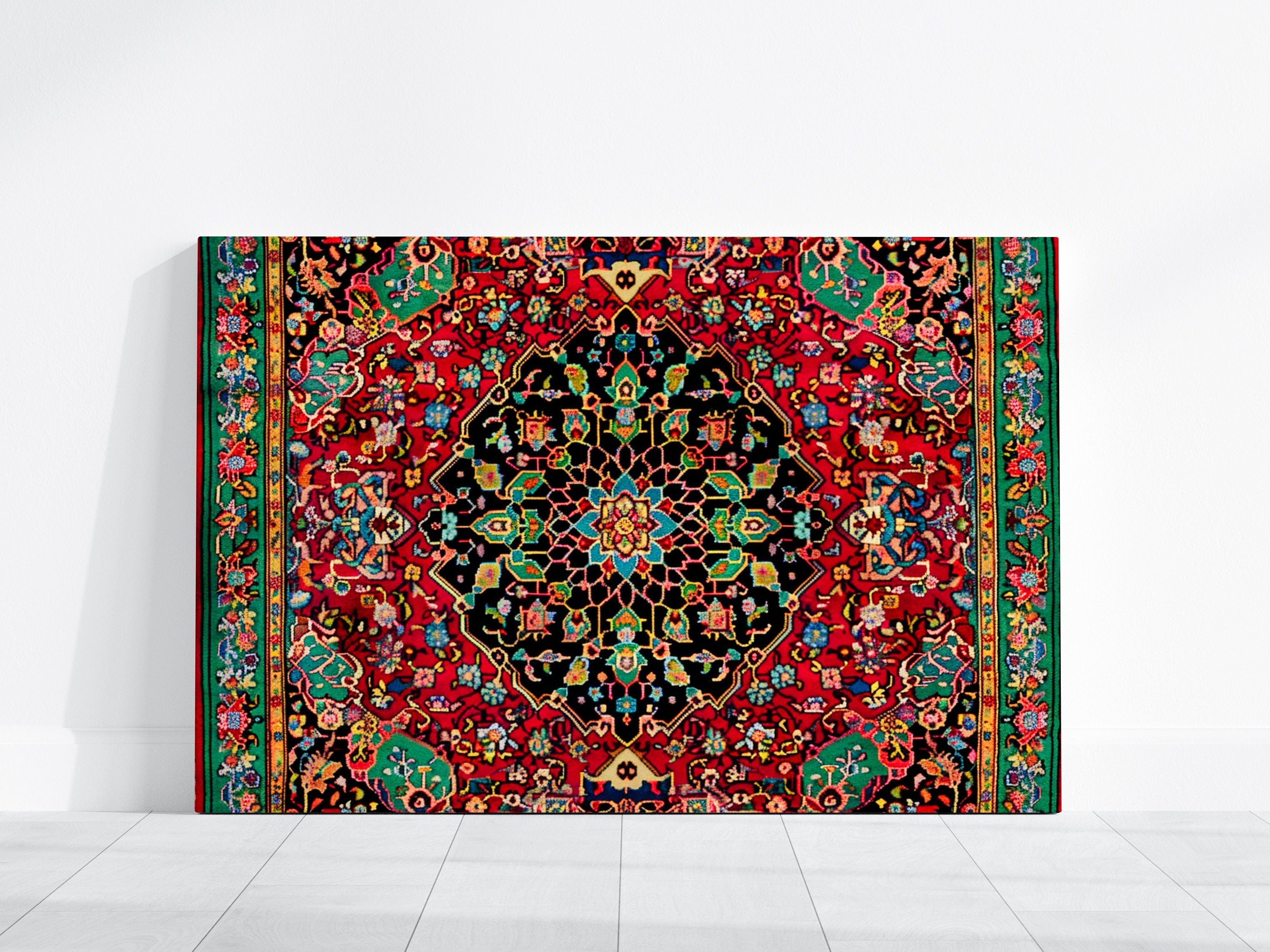 The Sultan's Garden: Opulent Persian Medallion & Floral Rug | Traditional & Timeless Home Decor