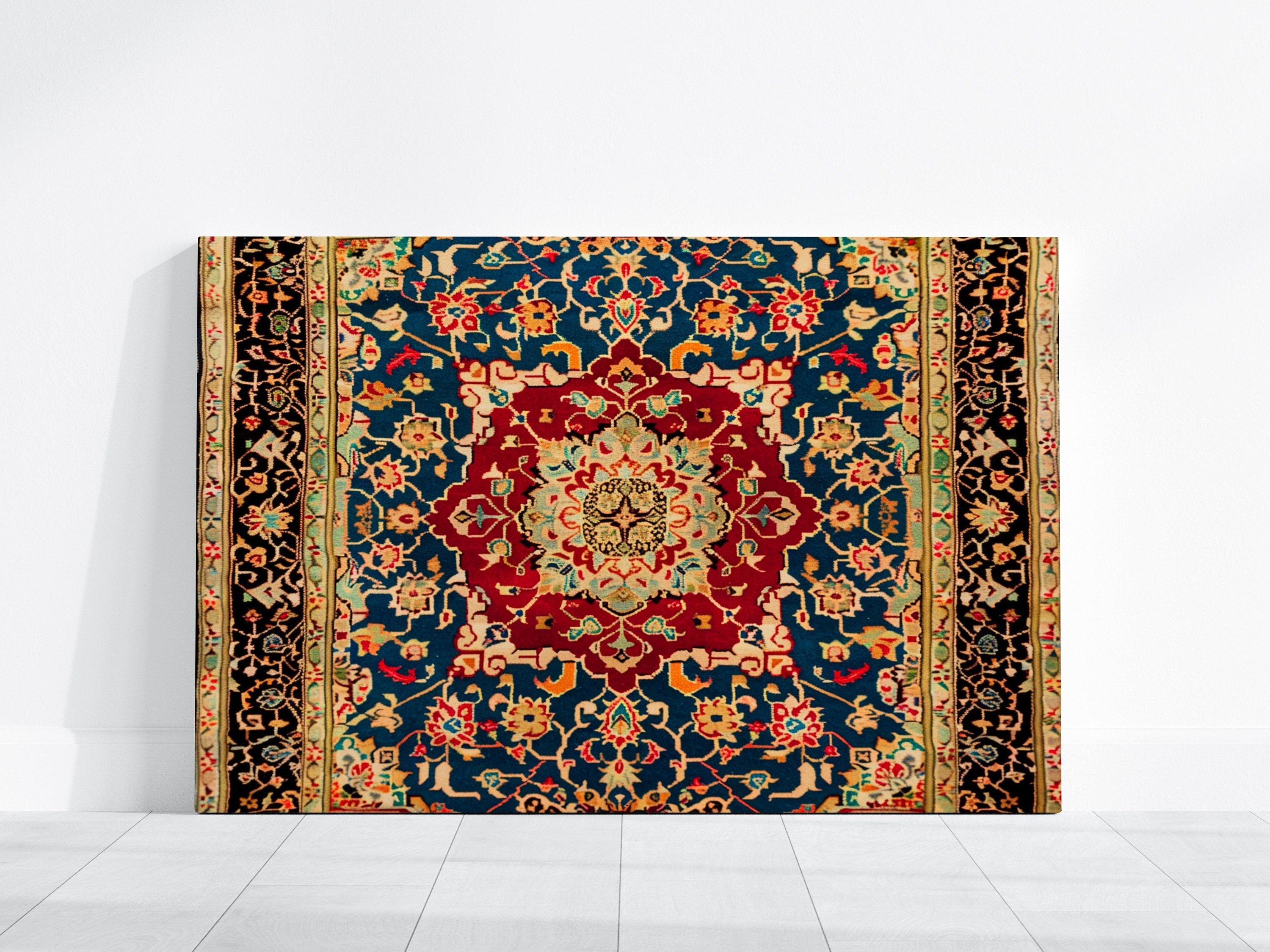 The Sultan's Garden: Opulent Persian Medallion & Floral Art | Traditional & Sophisticated Wall Decor