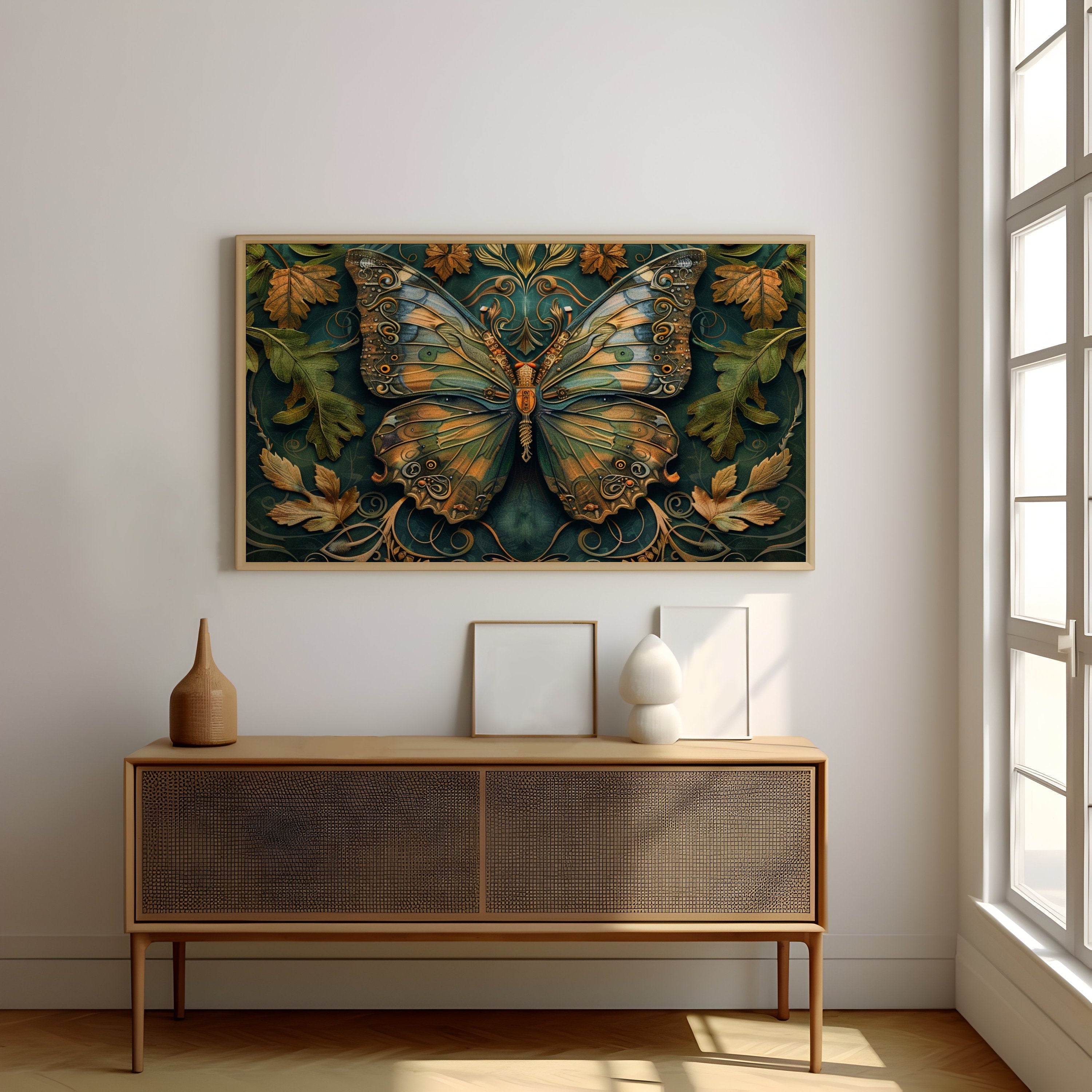 Steampunk Butterfly: Inventive Art with Metal Wings & Gears | Whimsical Autumn Decor