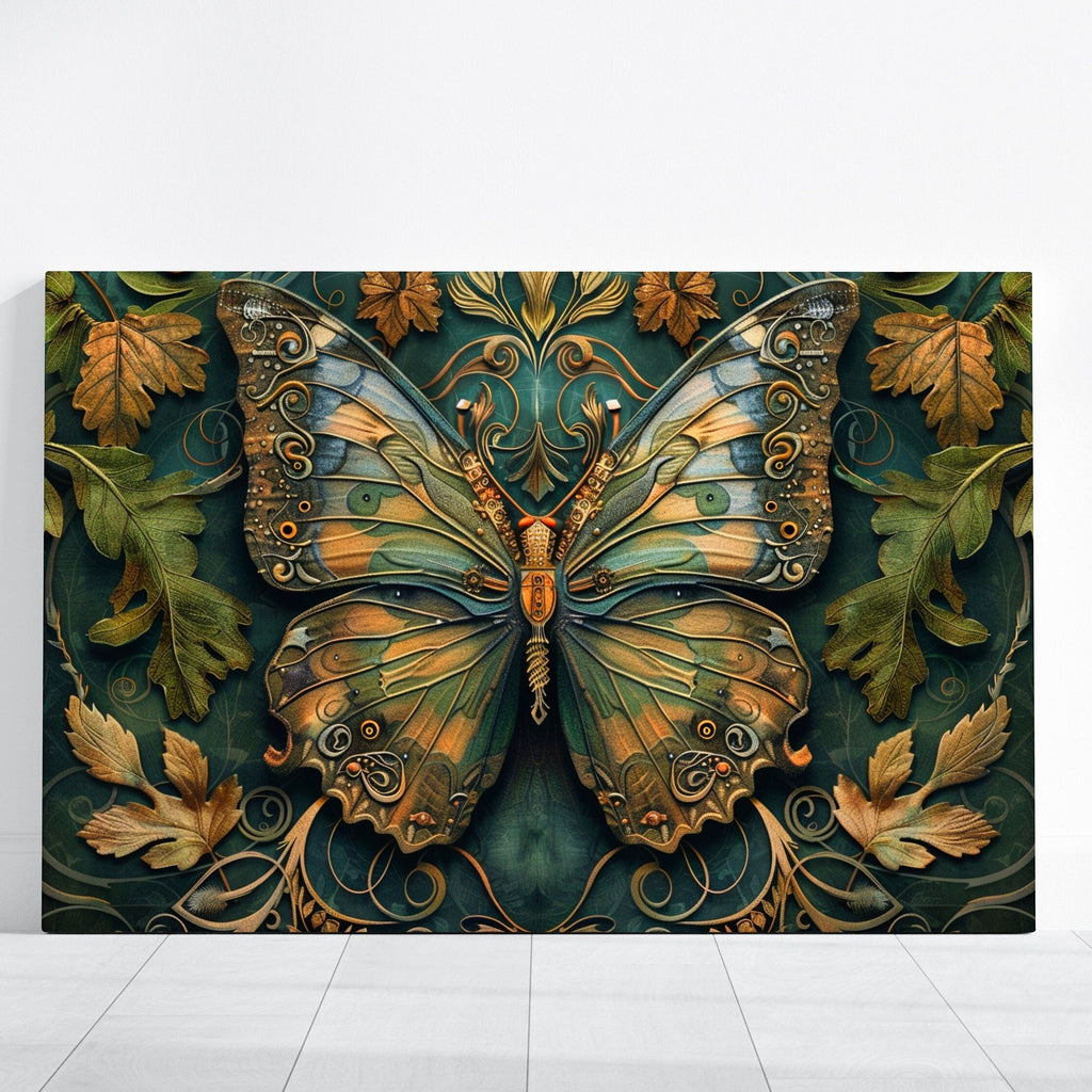 Steampunk Butterfly: Inventive Art with Metal Wings & Gears | Whimsical Autumn Decor