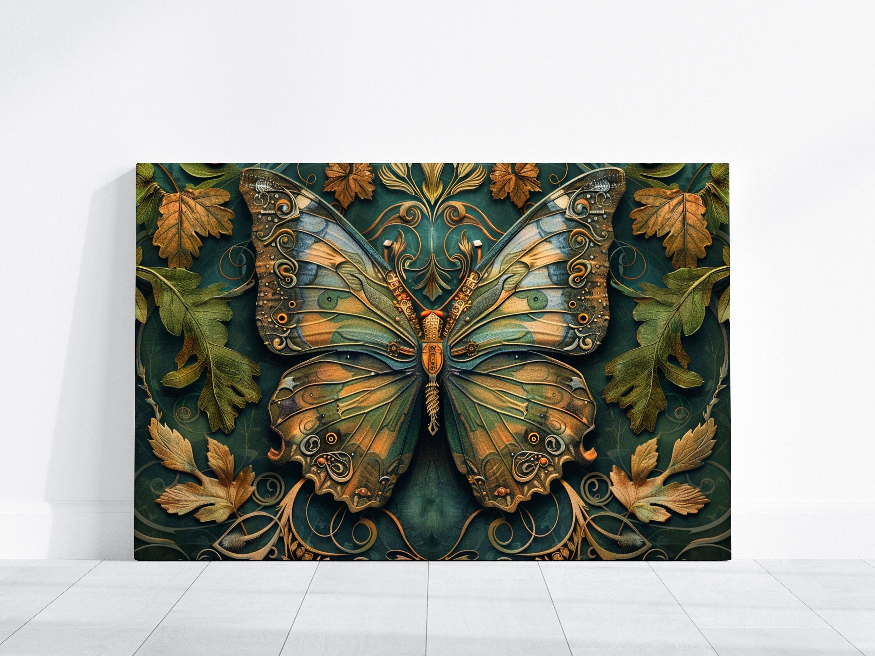 Steampunk Butterfly: Inventive Art with Metal Wings & Gears | Whimsical Autumn Decor