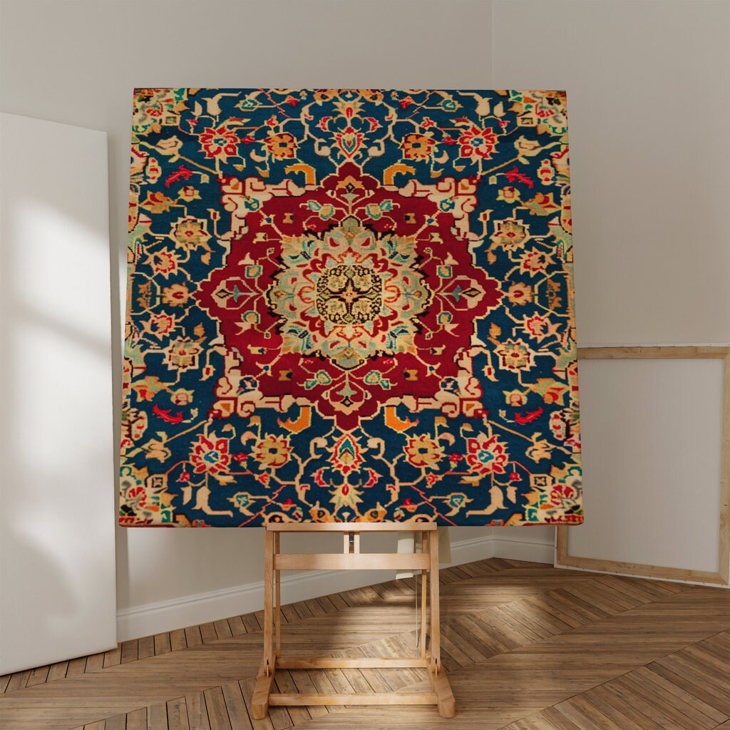 The Sultan's Garden: Opulent Persian Medallion & Floral Art | Traditional & Sophisticated Wall Decor