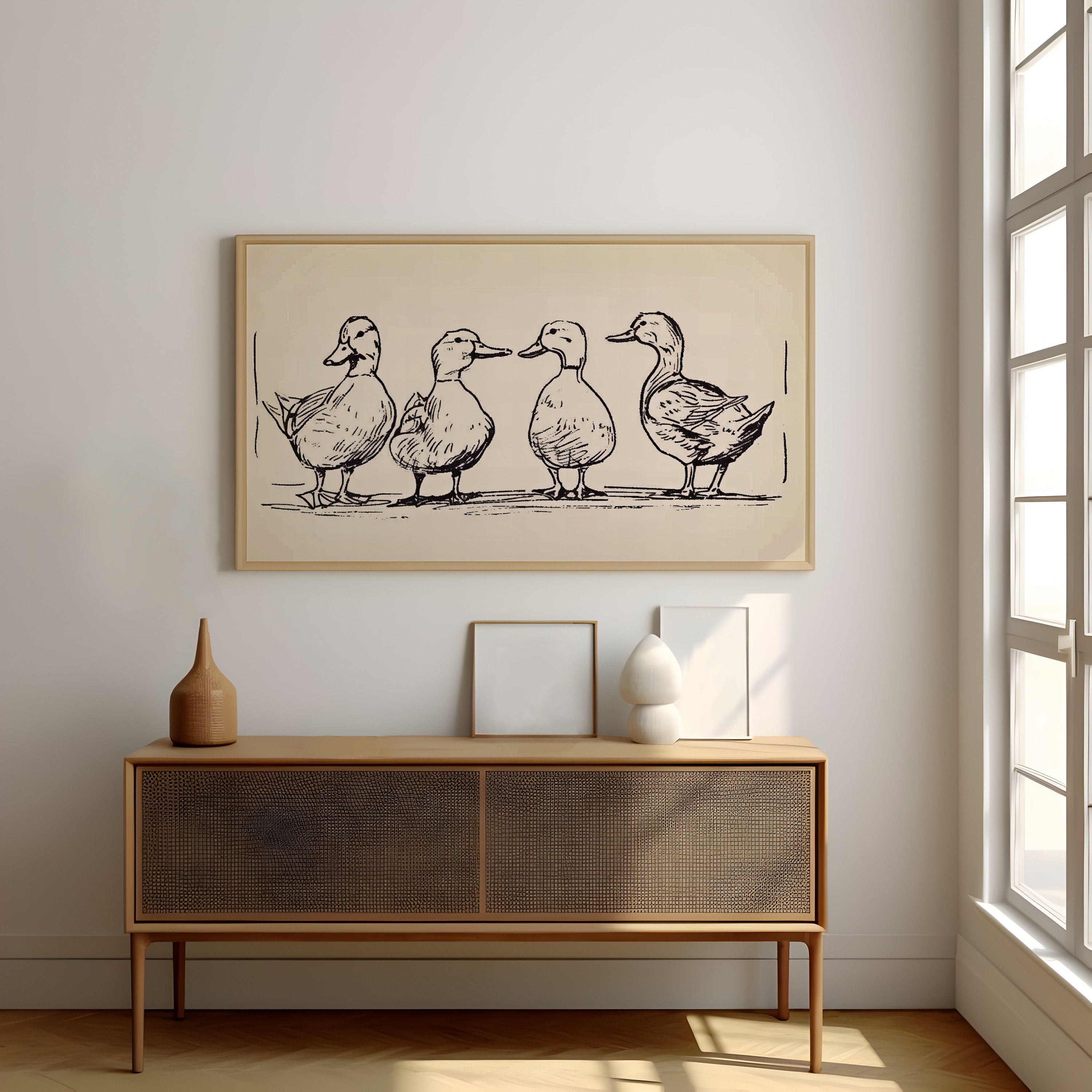 Quaint Quartet Illustrations Interactive Wall Art