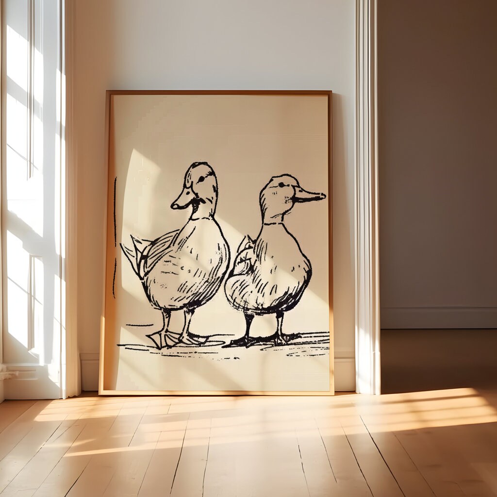 Quaint Quartet Illustrations Interactive Wall Art