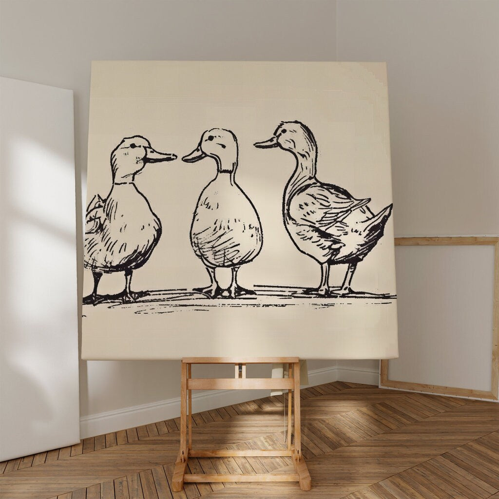 Quaint Quartet Illustrations Interactive Wall Art