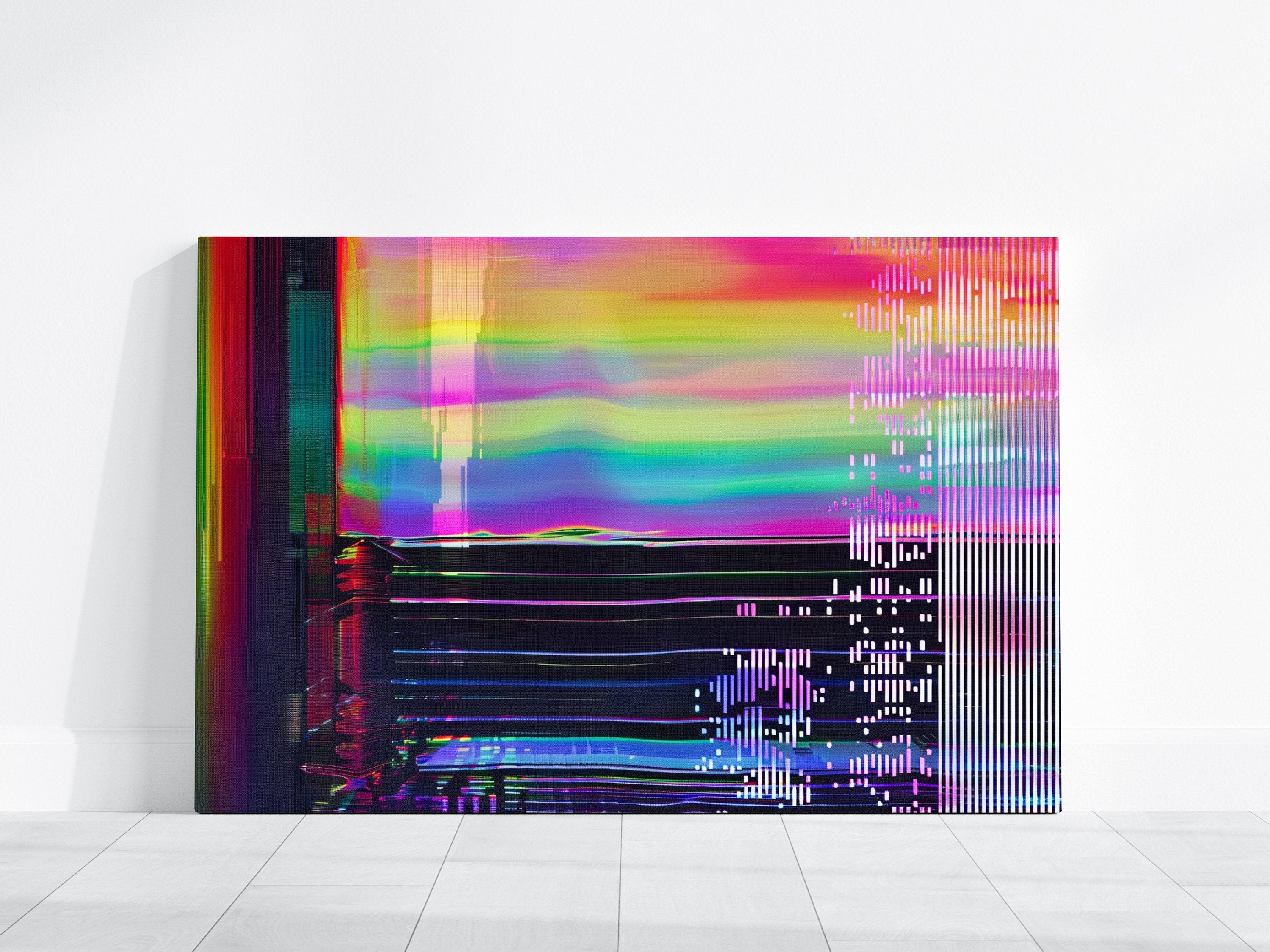 Digital Disarray Cyberpunk Symphony Interactive Wall Art