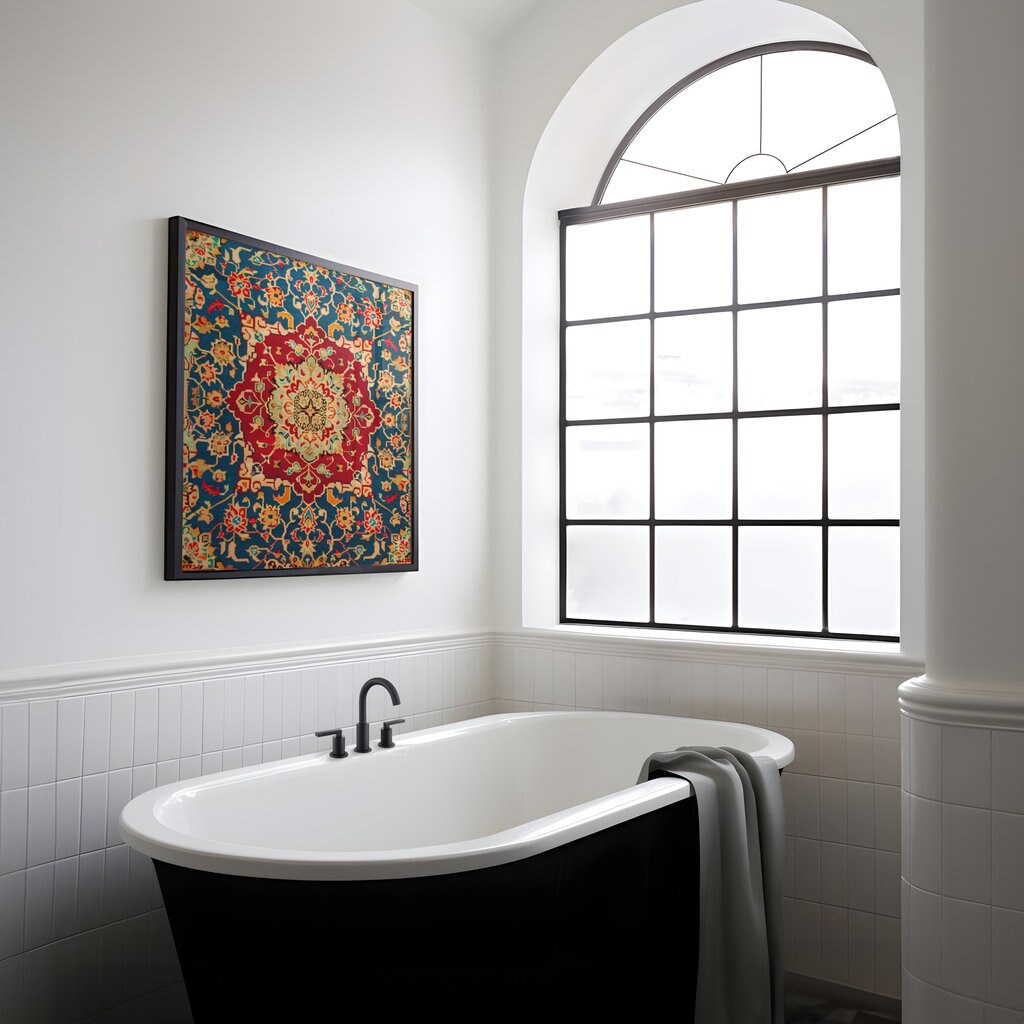 The Sultan's Garden: Opulent Persian Medallion & Floral Art | Traditional & Sophisticated Wall Decor