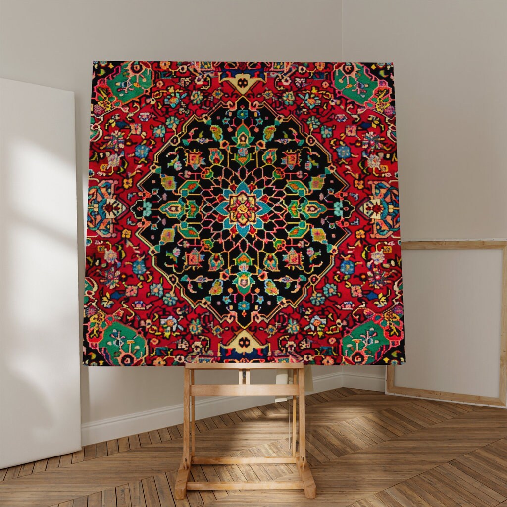 The Sultan's Garden: Opulent Persian Medallion & Floral Rug | Traditional & Timeless Home Decor