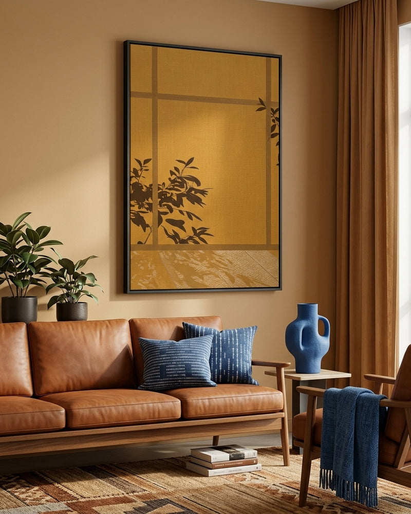 Japanese Inspired Botanical Canvas Print