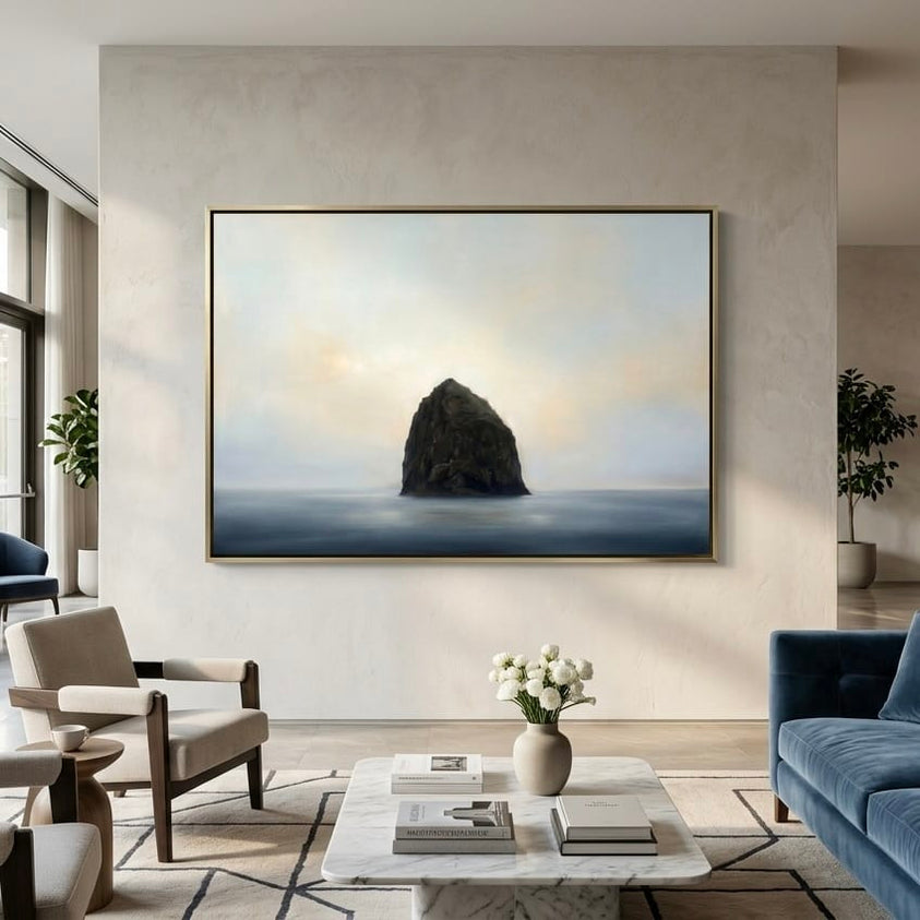 Haystack Rock Wall Art: Oregon Coast Landscape