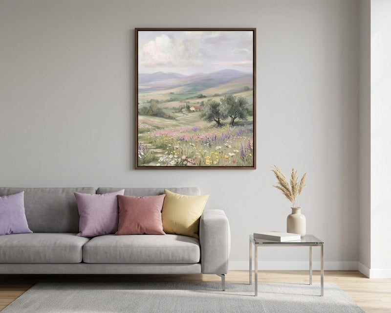 Tuscan Wildflower Meadow Canvas Print