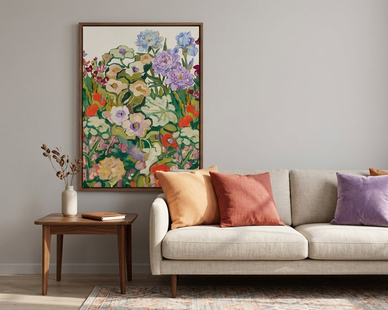 Vibrant Meadow Floral Art Print