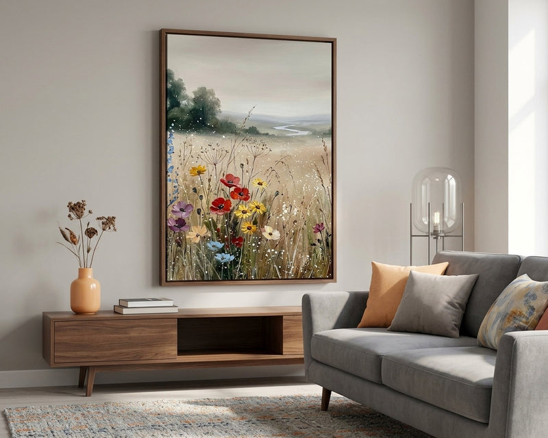Vibrant Wildflower Field Art Print