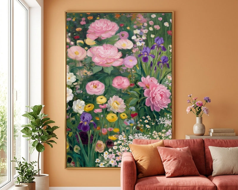 Vibrant Wildflower Meadow Garden Art Print